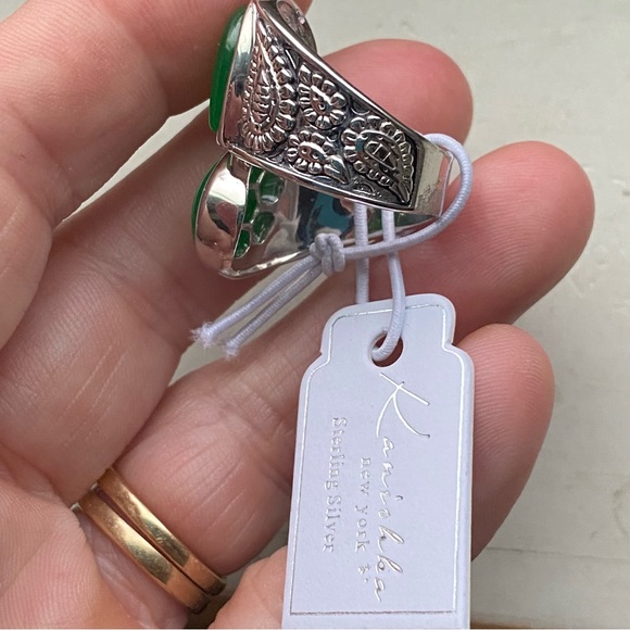 Jade sterling ring - Picture 6 of 13